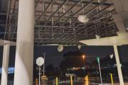 La tormenta provocó daños en un súper de Junín