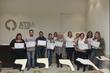 ATSA entrega certificados de cursos de capacitación