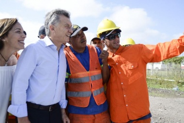 Macri, Vidal y una inauguración fake en la ruta 7