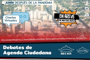 "Junín después de la pandemia”: eje de charlas virtuales