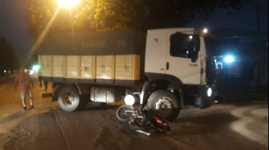 Otro accidente en calles de Junín con un camión involucrado