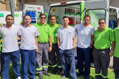 Cinco ambulancias para atender la emergencia en Junín