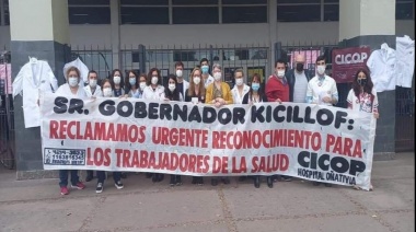 Trabajadores y profesionales de salud paran ante Gobernación