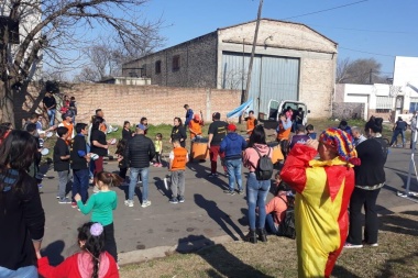 Festejos del día del niño en barrios Las Delicias y San Juan