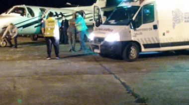 El aeródromo de Pergamino recibió un vuelo sanitario por una ablación de órganos en Junín