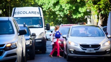 Limitarán el tránsito hasta 30 minutos antes del horario de egreso escolar