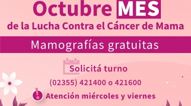 Durante octubre, realizarán mamografías sin orden médica  