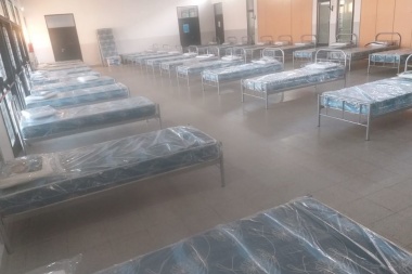 Hay 315 camas preparadas en Leandro N. Alem