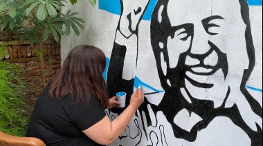 Reconocimiento a agrupaciones y mural en el PJ por el Día del Militante