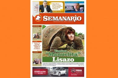 Edición impresa de Semanario, en todos los kioscos: Vanina "Manuelita" Lisazo