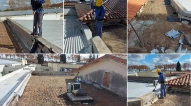 Comenzó la obra de refacción de los techos del Hospital Piñeyro