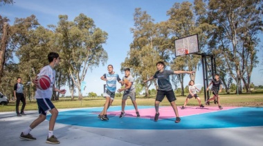 El Parque Borchex tiene cancha de básquet y el Cuadrante Noroeste un nuevo playón deportivo