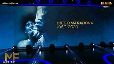 Emotivo homenaje a Diego Maradona en la entrega de los premios Martin Fierro
