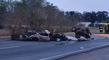 Un triple choque en ruta 7 dejó el saldo de una persona fallecida