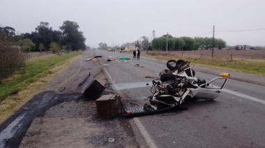 Un triple choque en ruta 7 dejó el saldo de una persona fallecida