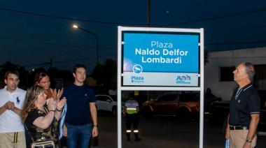 Una plaza lleva el nombre de Naldo Delfor Lombardi