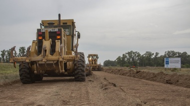 Empezó la obra de la Autopista en Ruta 5 entre Mercedes y Suipacha