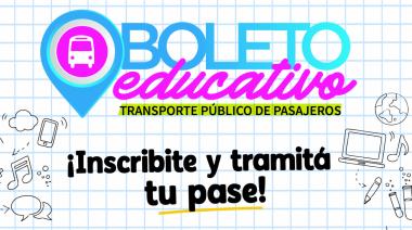 Abre la inscripción para acceder al “Boleto Educativo”