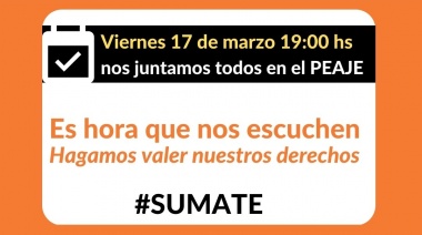 Invitan a vecinos a protestar contra los altos precios del peaje