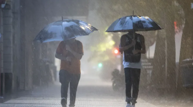Rige una alerta amarilla por tormentas y vientos en parte de la provincia
