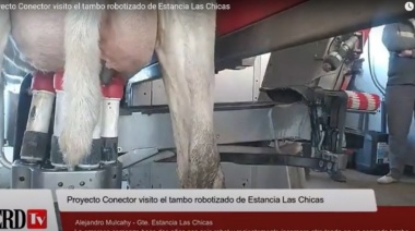 9 de Julio: Presentaron un tambo robotizado de 400 vacas que se maneja desde un celular