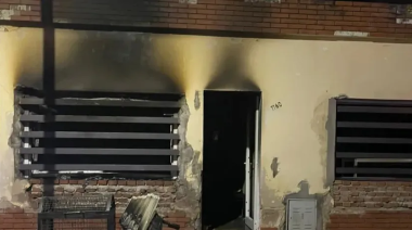 Pergamino: incendio intencional, dos víctimas graves y un detenido
