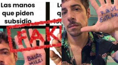 Javier Milei utilizó una foto para atacar a Esteban Lamothe pero el actor demostró que era falsa