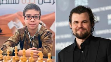 El argentino Faustino Oro, de 10 años, derrotó a Magnus Carlsen, el mejor jugador del mundo