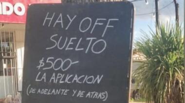 “OFF suelto, a 500 pesos la aplicación”