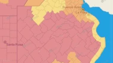 Alerta roja por bajas temperaturas en casi todo el territorio bonaerense