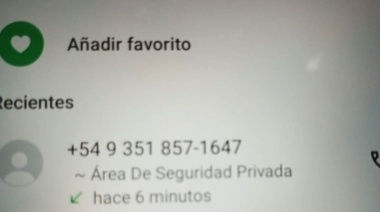 Alertan por estafas telefónicas desde una falsa agencia de seguridad