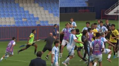 Batalla campal entre las selecciones Sub 15 de Argentina y Ecuador
