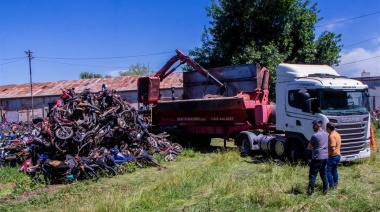 Compactaron unas 1.600 motos en Junín