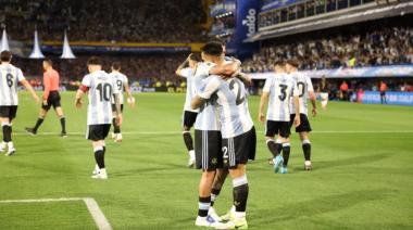 Argentina le ganó a Perú y terminó el año en lo más alto de la tabla