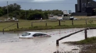 Pinamar arrancó el 2025 con una inundación