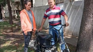 Chacabuco: Una mamá entregó la moto de su hijo con la que hacía picadas