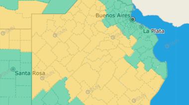 Vuelve el alerta meteorológico a la Provincia de Buenos Aires