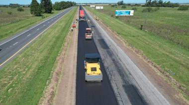 Comenzó la etapa final de la repavimentación de la ruta 2