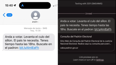 "Levantá el culo del sillón y andá a votar que el país te necesita"