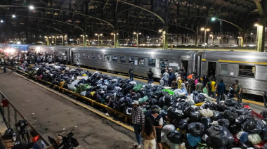 Partió un Tren Solidario desde Retiro con ayuda para Zárate-Campana