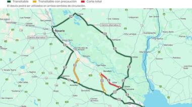Cómo sigue el estado de las rutas afectadas por las lluvias