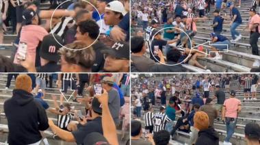 Feroz pelea entre hinchas de PSG y Botafogo