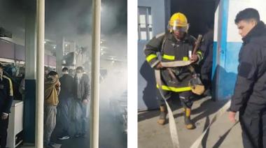 Exitoso simulacro de incendio en la UP 13