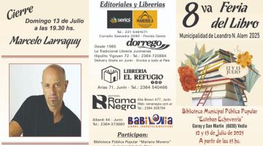 La 8° Feria del Libro de Alem tendrá la presencia de escritores best sellers del país