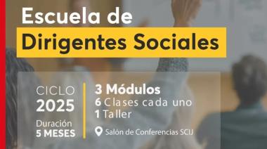Abrió la inscripción a la Escuela de Dirigentes Sociales