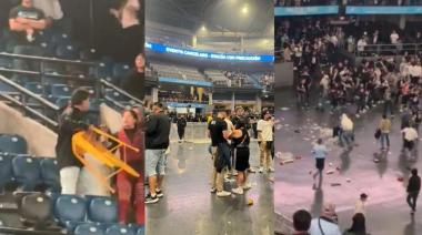 Batalla campal entre fanáticos en un recital de Damas Gratis en Colombia