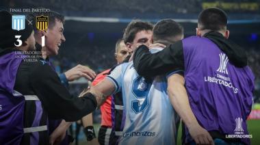 Racing le ganó un partido vibrante a Peñarol y avanzó a los cuartos de la Libertadores
