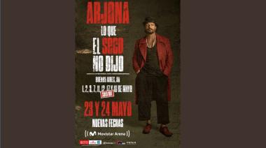 Arjona agotó ocho Movistar Arena y sumó dos fechas más