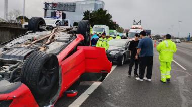 'Brunenger' se accidentó en la Autopista Panamericana