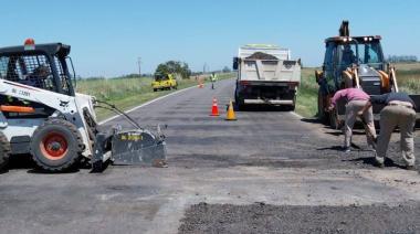 Municipio y Provincia reparan la ruta 50, en inmediaciones a Vedia